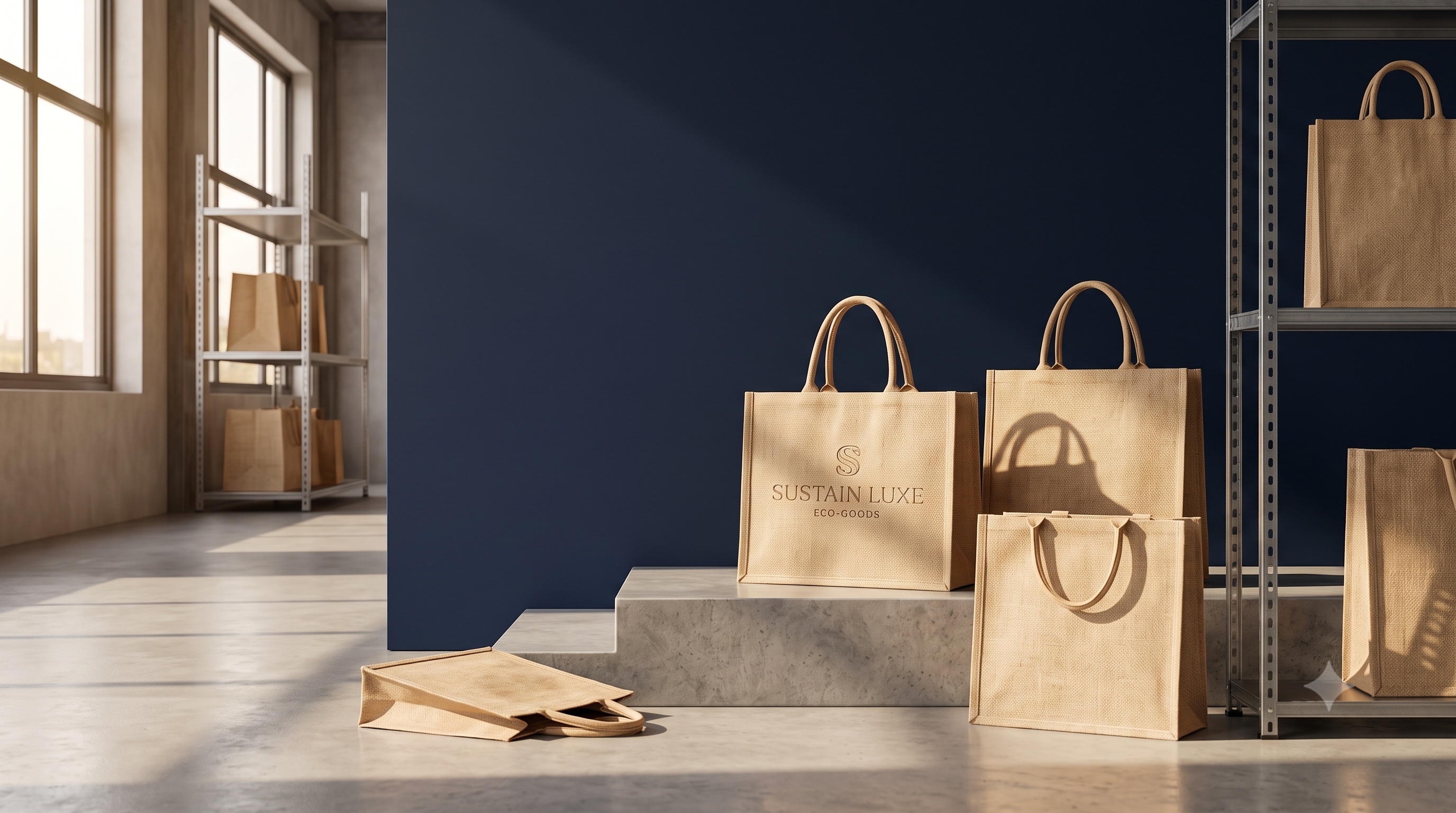 Jute bag texture for natural packaging